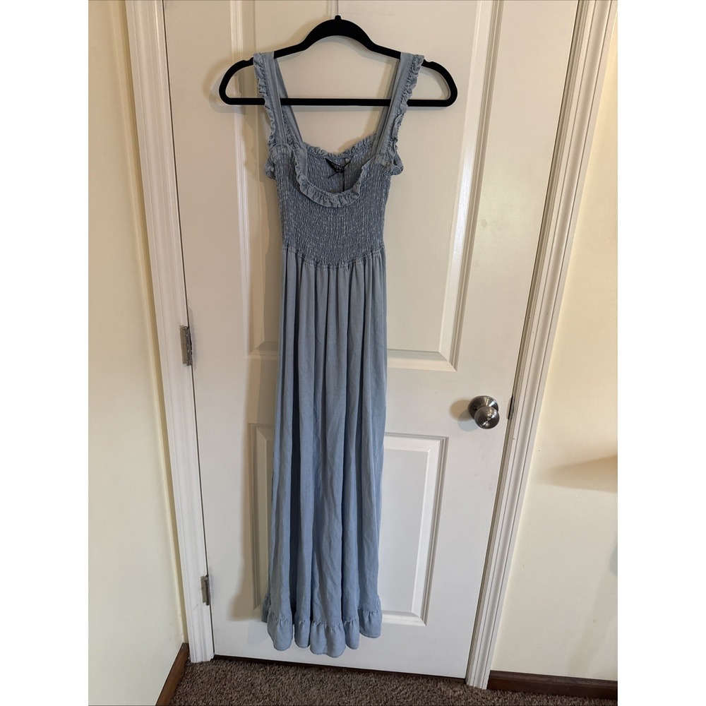 Velvet Heart Kaydence Tencel Denim Sleeveless Midi Dress Los Angeles  Large NWT